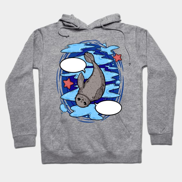 Cute Seal Hoodie by zarya_kiqo